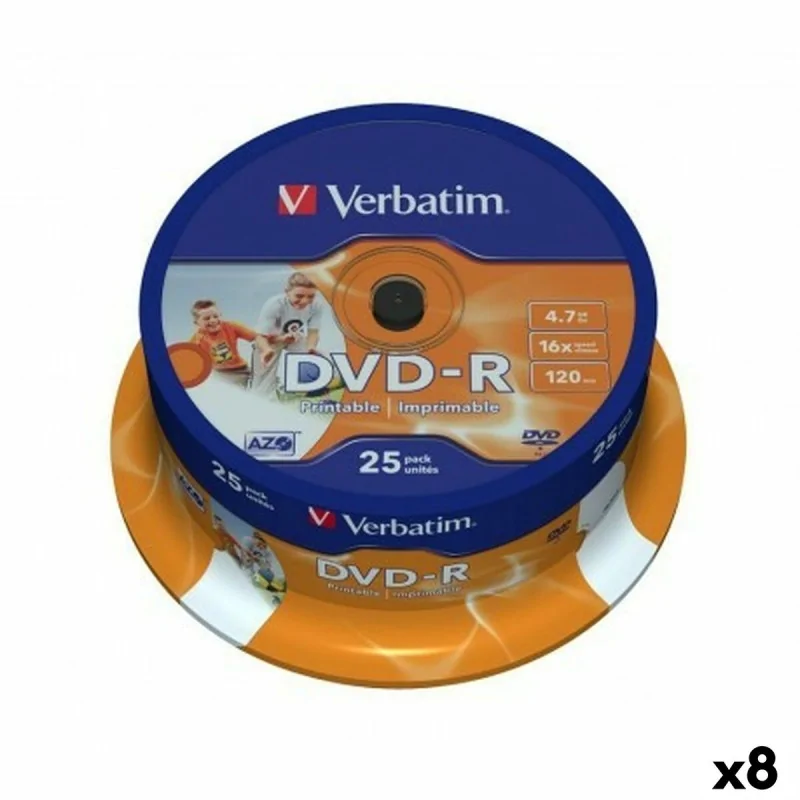 DVD-R Verbatim 4,7 GB 16x (8 Units)