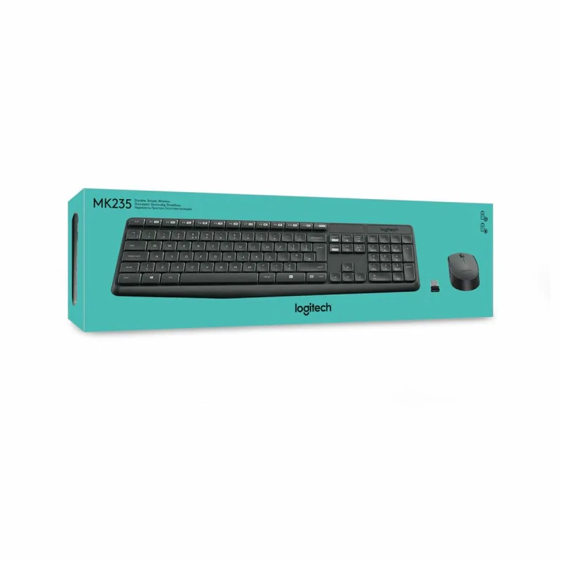 Keyboard and Wireless Mouse Logitech MK235