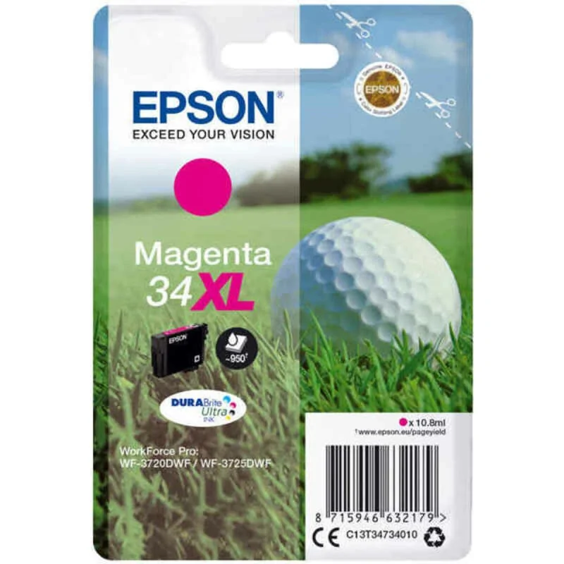 Original Ink Cartridge Epson C13T34734010 Magenta