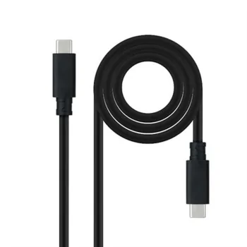 Cable USB C NANOCABLE 10.01.4101-L150 1,5 m Black