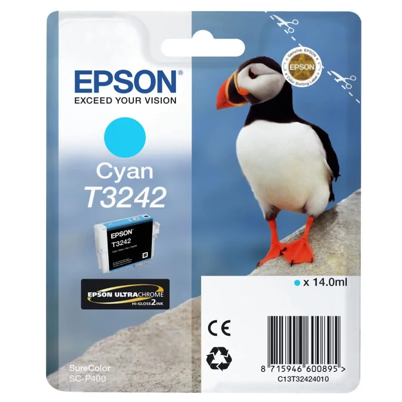 Original Ink Cartridge Epson C13T32424010 Cyan