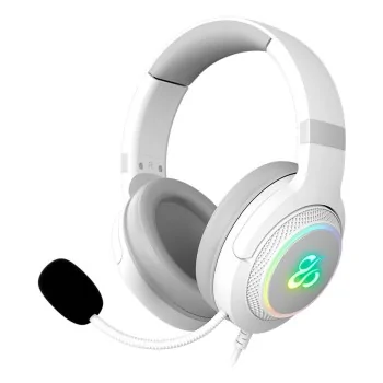 Headphones with Microphone Newskill NS-HS-SOBEK-71-IV White