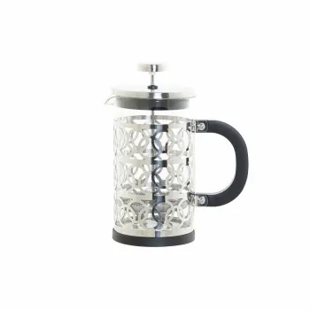 Cafetière with Plunger DKD Home Decor Black Stainless...