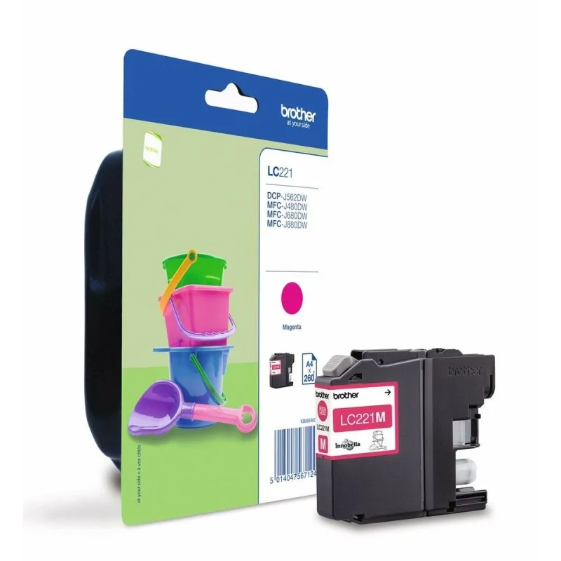 Original Ink Cartridge Brother LC-221M Blue Magenta