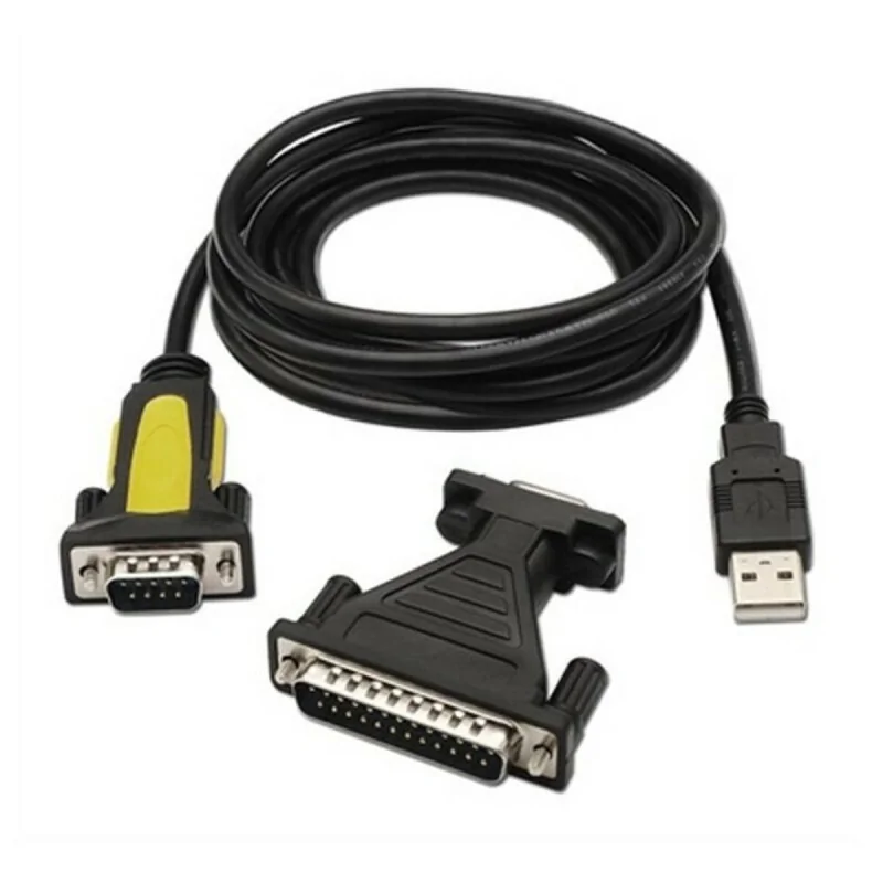 USB to RS232 Adapter NANOCABLE 10.03.0002 Black 1,8 m