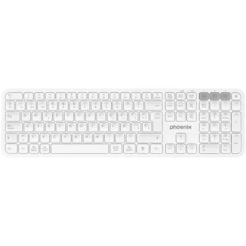 Bluetooth Keyboard Phoenix K300 White Spanish Qwerty