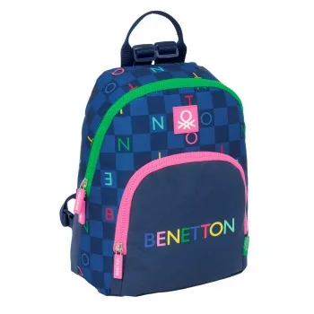 Rucksack Benetton Damero Navy Blue 25 x 30 x 13 cm