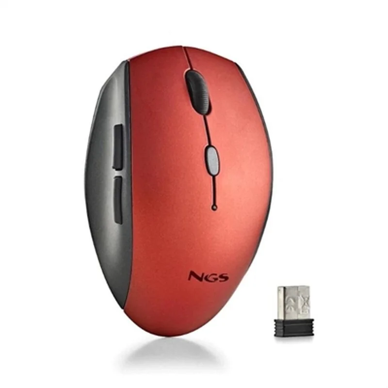 Wireless Mouse NGS BEERED Red 1600 dpi