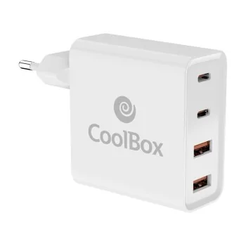 Wall Charger CoolBox COO-CUAC-100P White 100 W