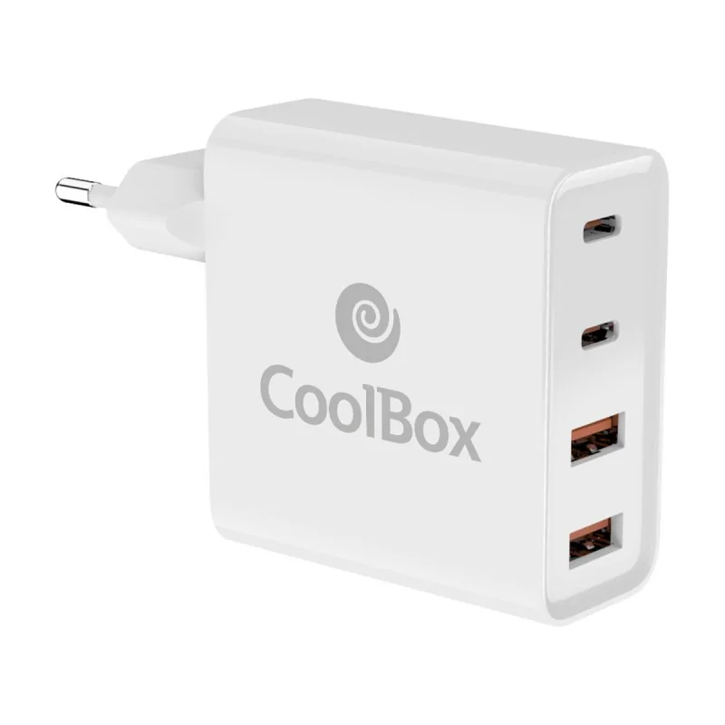 Wall Charger CoolBox COO-CUAC-100P White 100 W