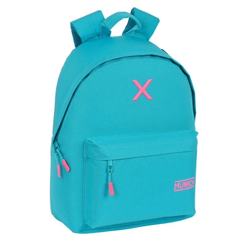 Laptop Backpack Munich munich basicos 31 x 41 x 16 cm Turquoise