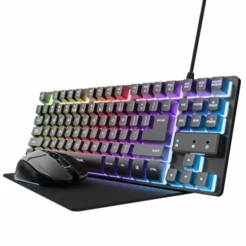 Keyboard with Gaming Mouse Trust GXT794 Spanish Qwerty