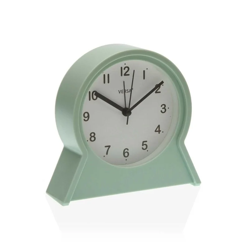 Alarm Clock Versa Franki Grey Green Plastic 4,4 x 14,5 x 13,7 cm