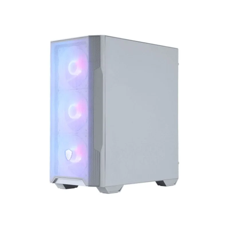 ATX Semi-tower Box MSI MAG FORGE M100R WHITE White Transparent