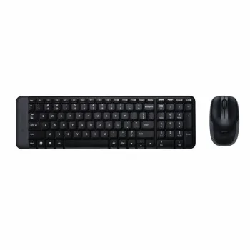 Keyboard and Wireless Mouse Logitech MK220 QWERTY English...