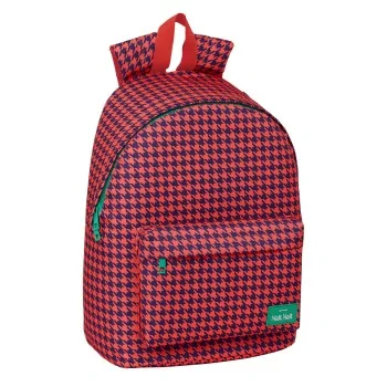 Laptop Backpack Nait Nait Pata de gallo coral Coral 31 x...