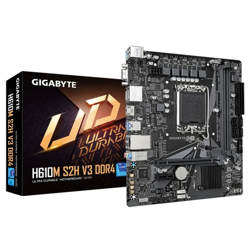 Motherboard Gigabyte H610M S2H V3 DDR4 G10 LGA 1700 INTEL H610