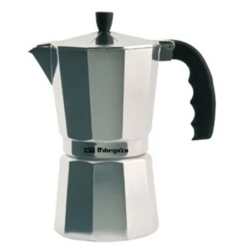 Italian Coffee Pot Orbegozo KF 100 1T Silver Aluminium 1...