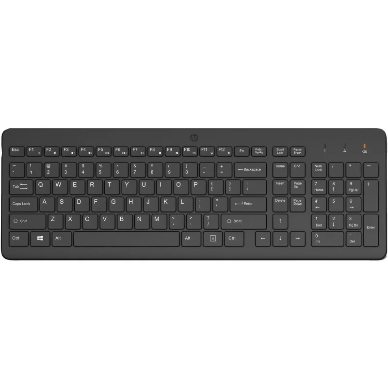 Wireless Keyboard HP 225 Black Spanish Qwerty QWERTY