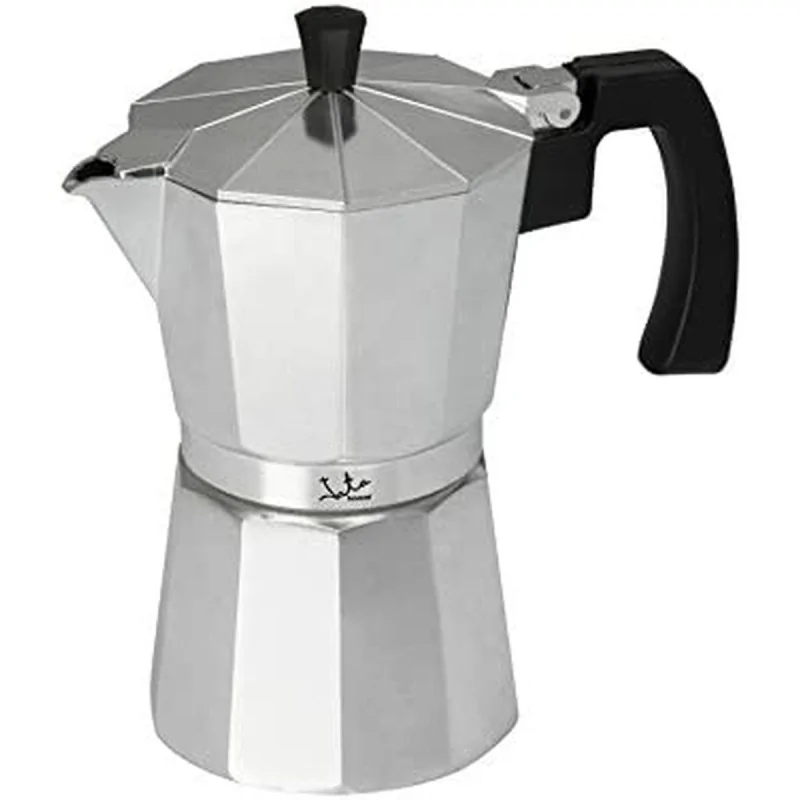 Italian Coffee Pot JATA CCA6 * Silver 6 Cups Aluminium