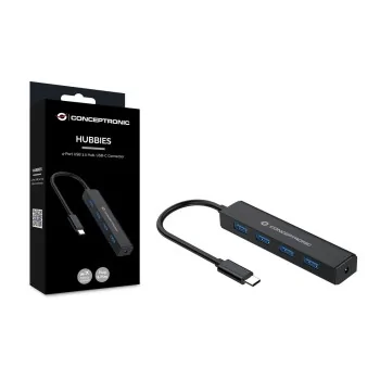 USB Hub Conceptronic CTC4USB3 Black