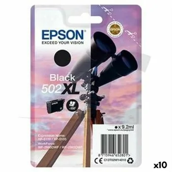 Original Ink Cartridge Epson 502XL Black (10 Units)