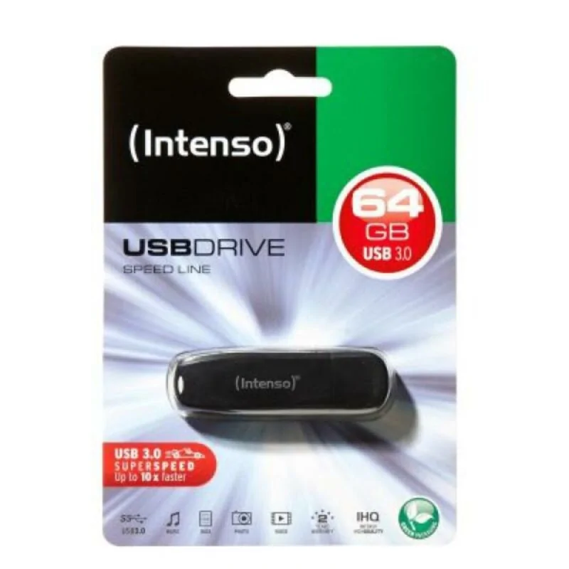 USB stick INTENSO 3533490 USB 3.0 64 GB Black 64 GB