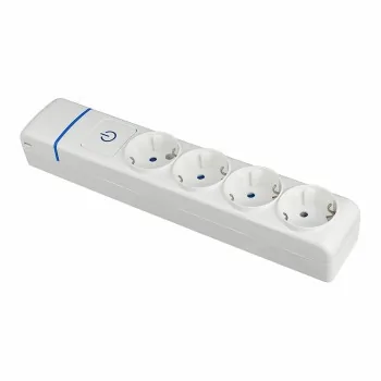 4-socket plugboard with power switch Solera 8004pil 250 V...