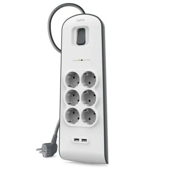 Power Socket - 6 Sockets with Switch Belkin BSV604vf2M 2...