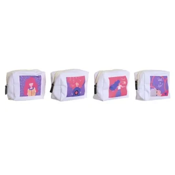 Travel Vanity Case DKD Home Decor White polialgodon 15 x...