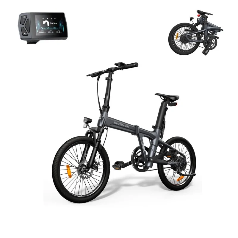 Electric Bike Xiaomi ADO Air 20S Grey 10000 mAh 20" 100 Km