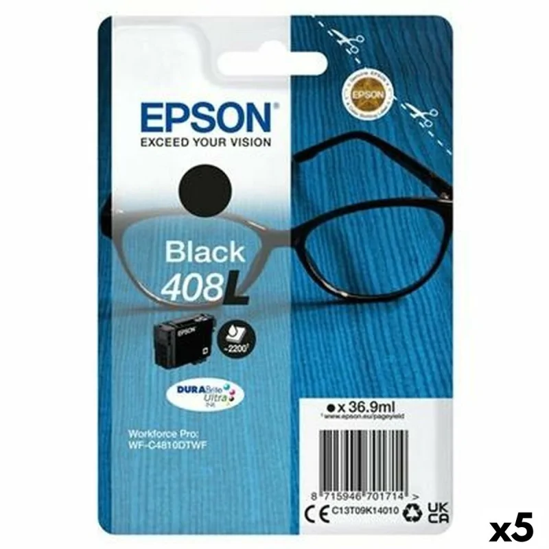 Original Ink Cartridge Epson WF-C4810DTWF Black (5 Units)