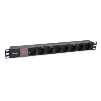 Schuko 8 Way Multi-socket Adapter Riello REGLETA-RACK...