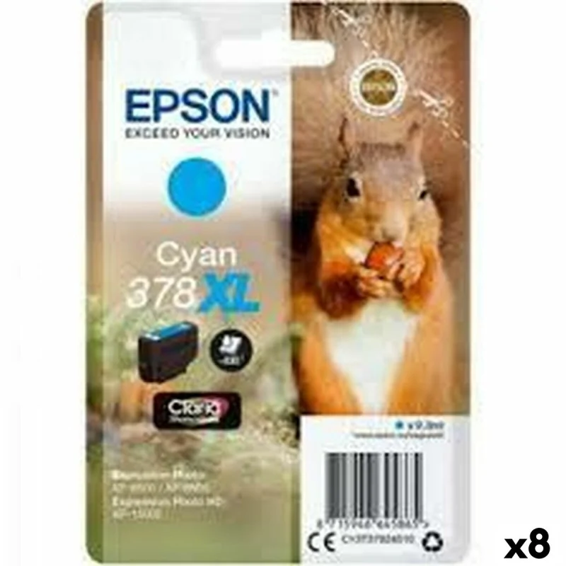 Original Ink Cartridge Epson XP-8500, 8505, 15000 Cyan (8 Units)