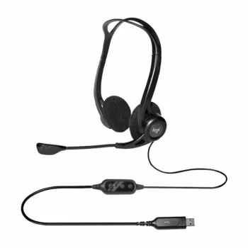 Headphones with Microphone Logitech 981-000100 Black