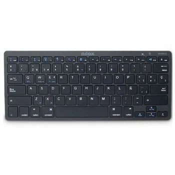 Keyboard Nilox NXKB01B Black Spanish Qwerty