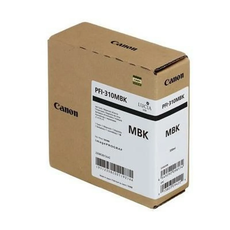 Original Ink Cartridge Canon PFI-310MBK Black Matte back