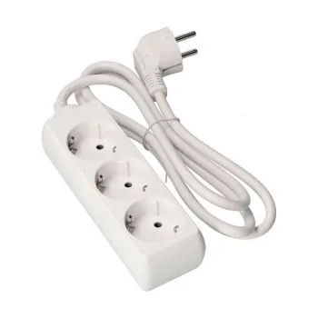 3-socket plugboard without power switch EDM 41033 Schuko...