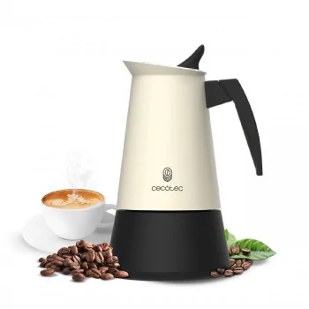 Italian Coffee Pot Cecotec Piccolina 400 Beige Stainless...