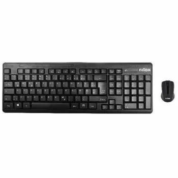 Keyboard and Wireless Mouse Nilox NXKMWE0001 Black...