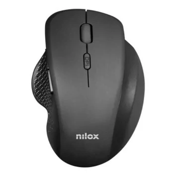 Wireless Mouse Nilox Ratón Wireless Ergonómico Negro...