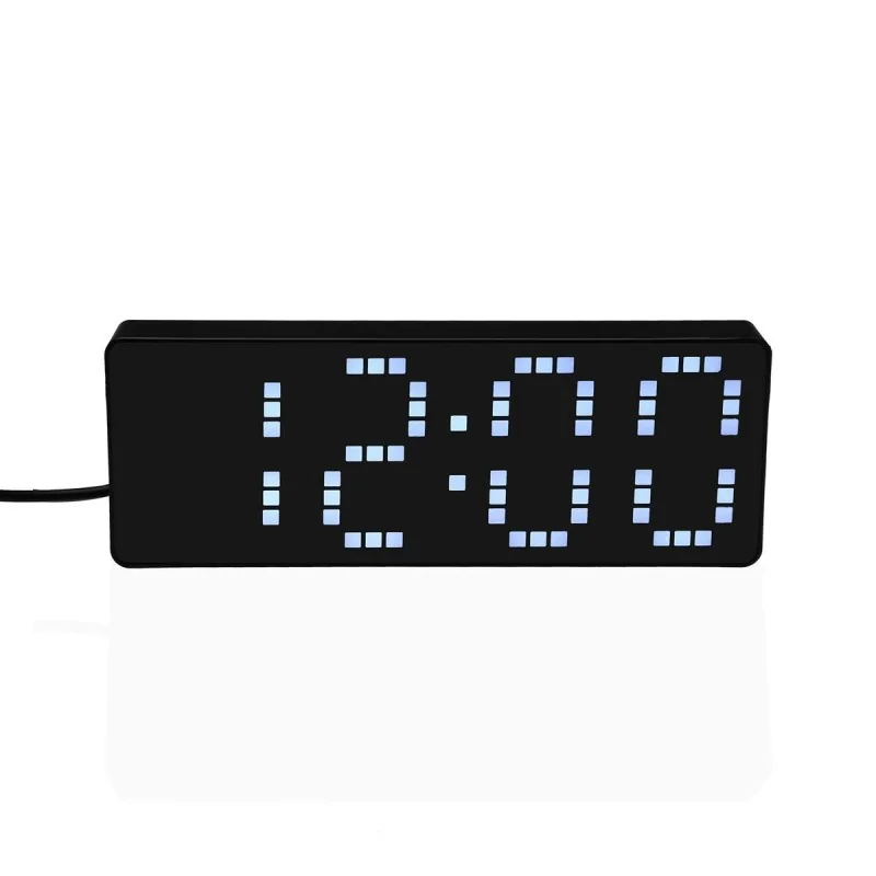 Alarm Clock Versa White Black