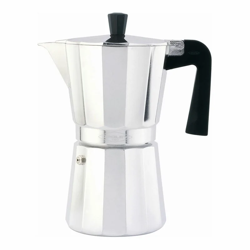 Italian Coffee Pot Oroley New Vitro Aluminium 9 Cups