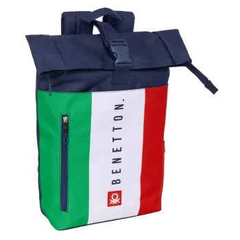 Laptop Backpack Benetton Flag Navy Blue 28 x 42 x 13 cm