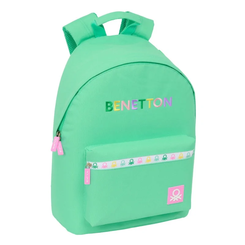 Laptop Backpack Benetton benetton Green 31 x 41 x 16 cm