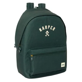 Laptop Backpack Harper & Neyer Dark green 31 x 44 x 18 cm