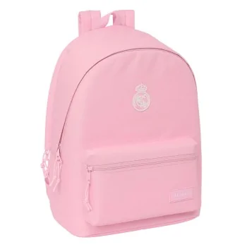 Laptop Backpack Real Madrid C.F. Pink 31 x 44 x 18 cm