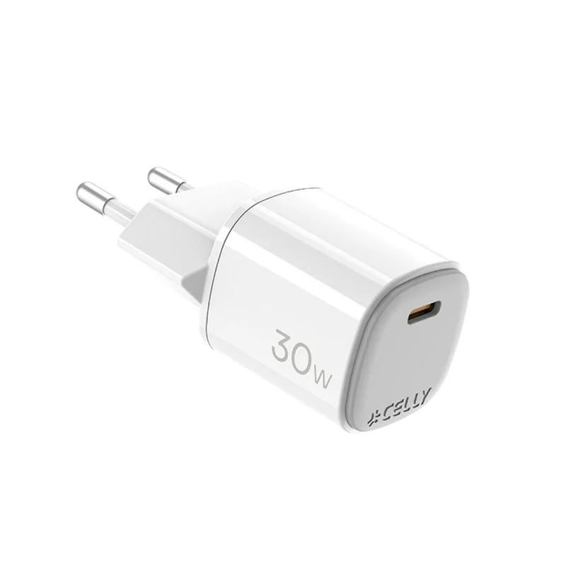 Wall Charger Celly UPTC1USBC30WWH White 30 W