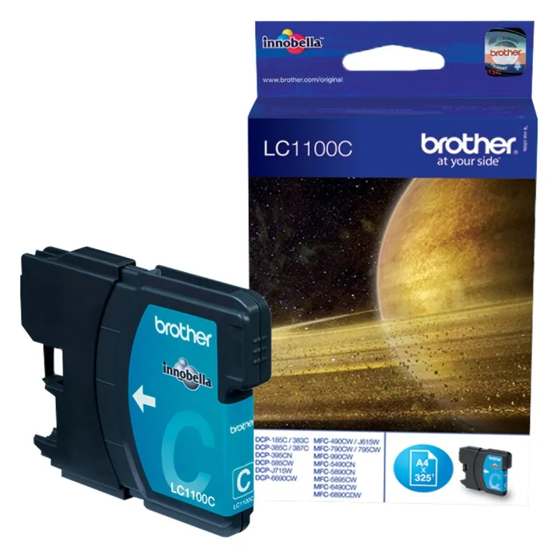 Original Ink Cartridge Brother LC-1100C Cyan