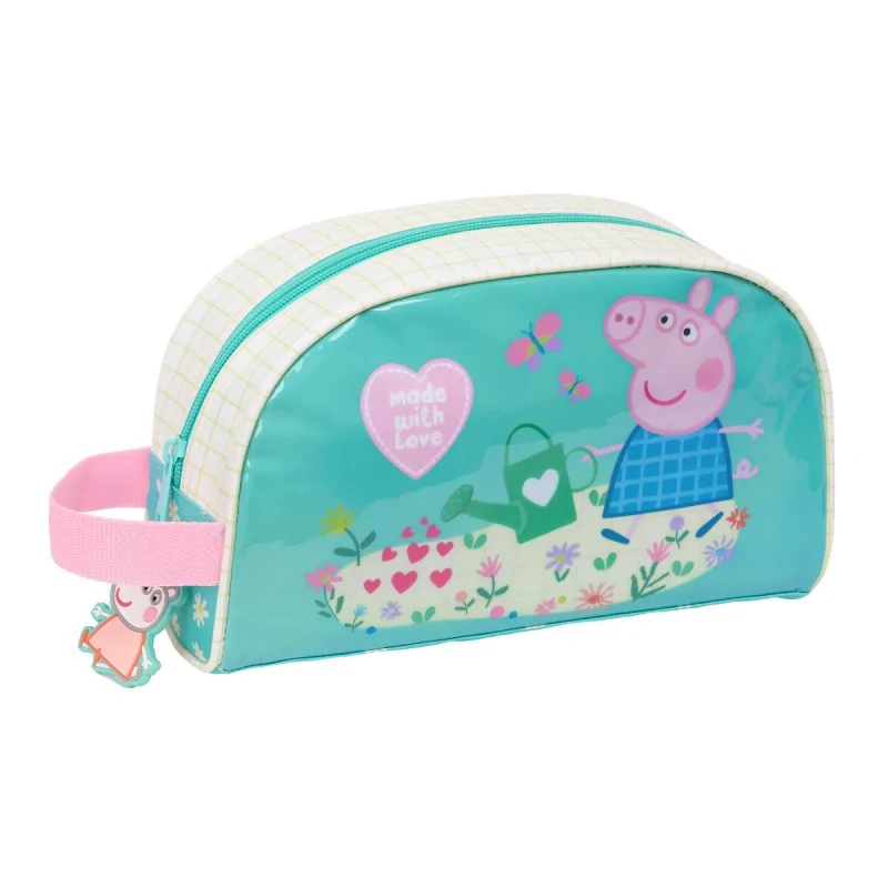 Travel Vanity Case Peppa Pig Pretty flowers Yellow Mint 26 x 16 x 9 cm